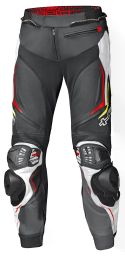 held grind 2 motorrad lederhose schwarz rot weiss